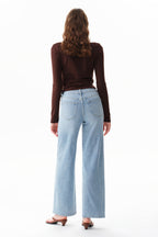ONESO Modern Classic Mid Rise Wide Leg Jeans