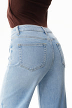 ONESO Modern Classic Mid Rise Wide Leg Jeans