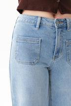 ONESO Modern Classic Mid Rise Wide Leg Jeans