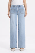 ONESO Modern Classic Mid Rise Wide Leg Jeans