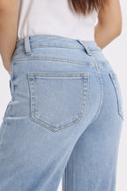 ONESO Modern Classic Mid Rise Wide Leg Jeans