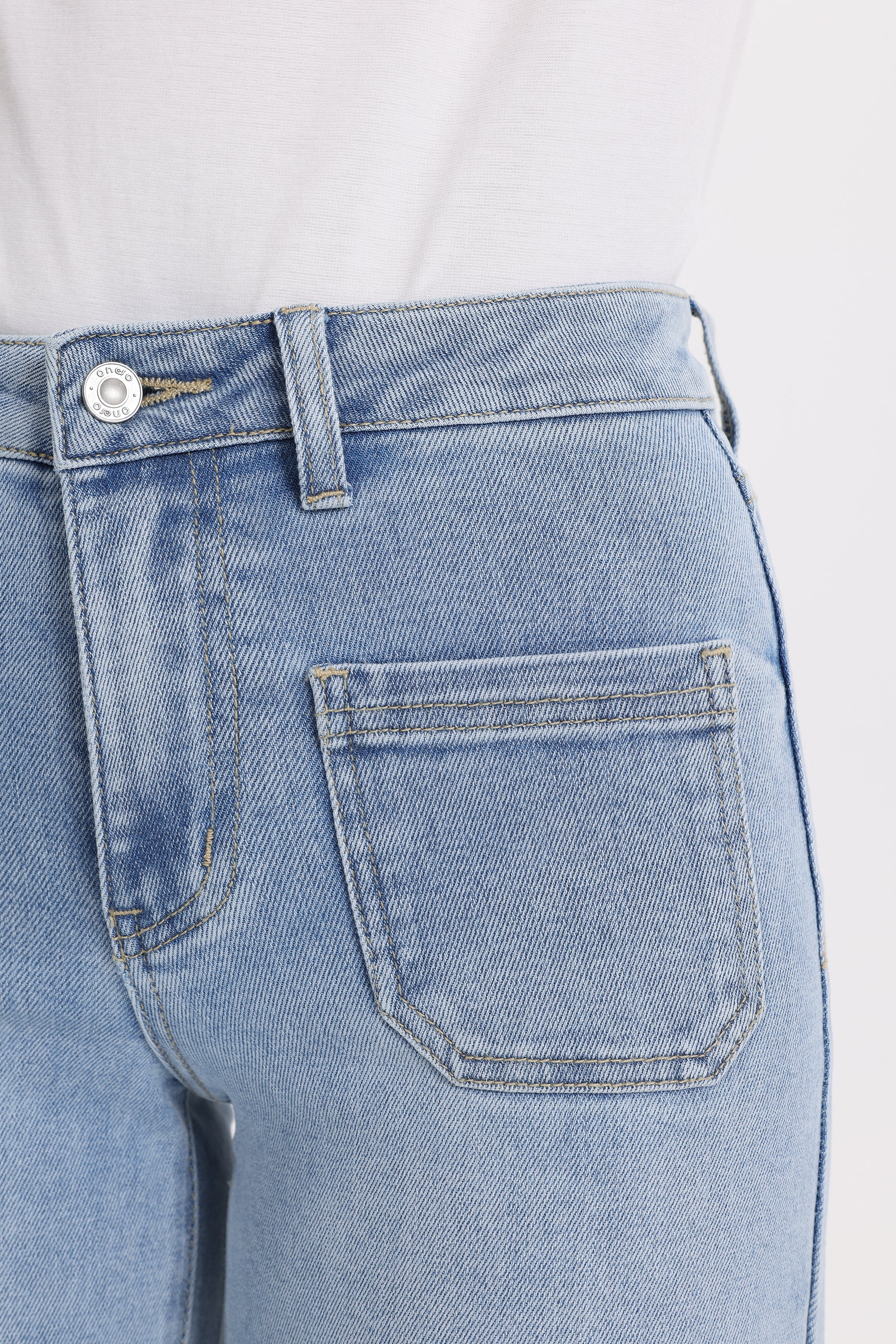 ONESO Modern Classic Mid Rise Wide Leg Jeans