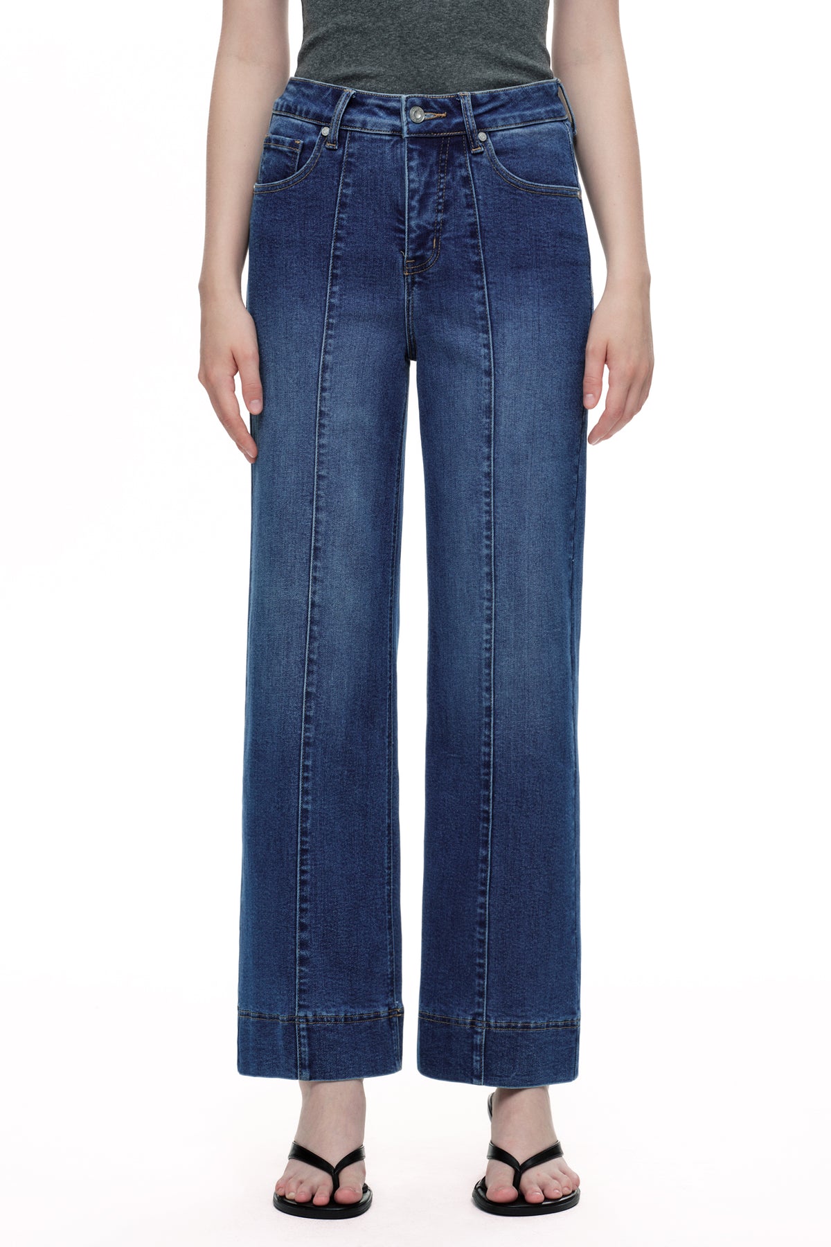 ONESO Retro High Rise Wide Leg Jeans