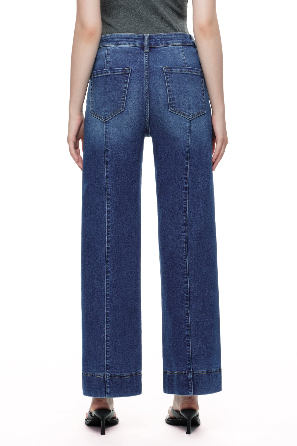 ONESO Retro High Rise Wide Leg Jeans