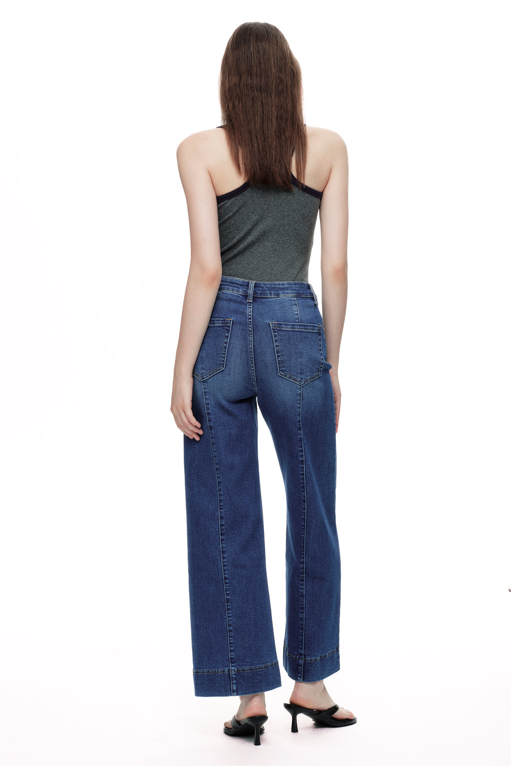 ONESO Retro High Rise Wide Leg Jeans