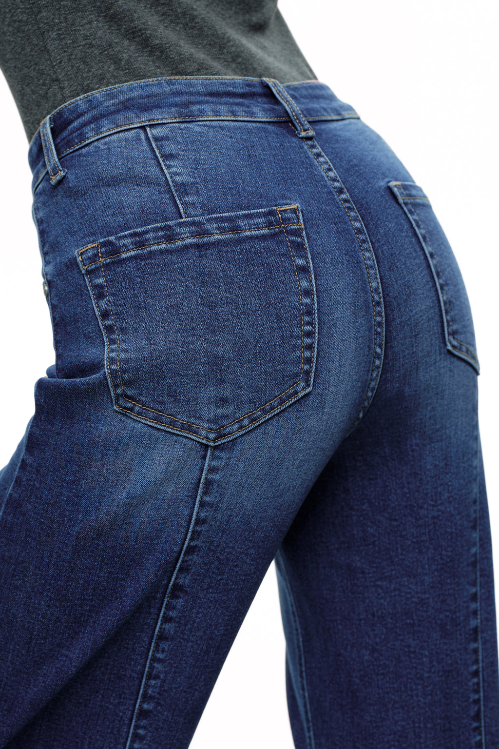 ONESO Retro High Rise Wide Leg Jeans