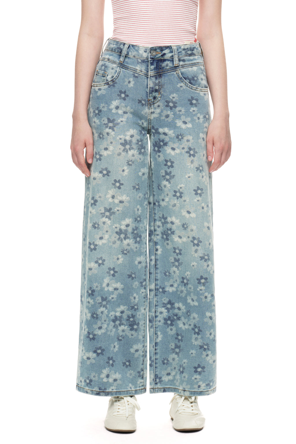 ONESO Chic High Rise Wide Leg Jeans