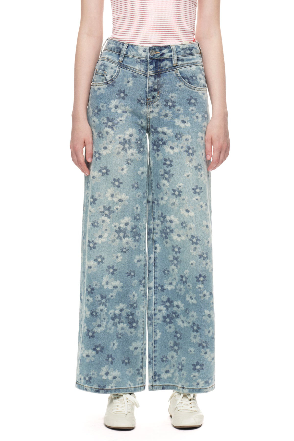 ONESO Chic High Rise Wide Leg Jeans