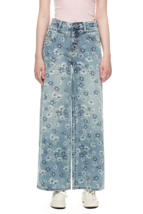 ONESO Chic High Rise Wide Leg Jeans