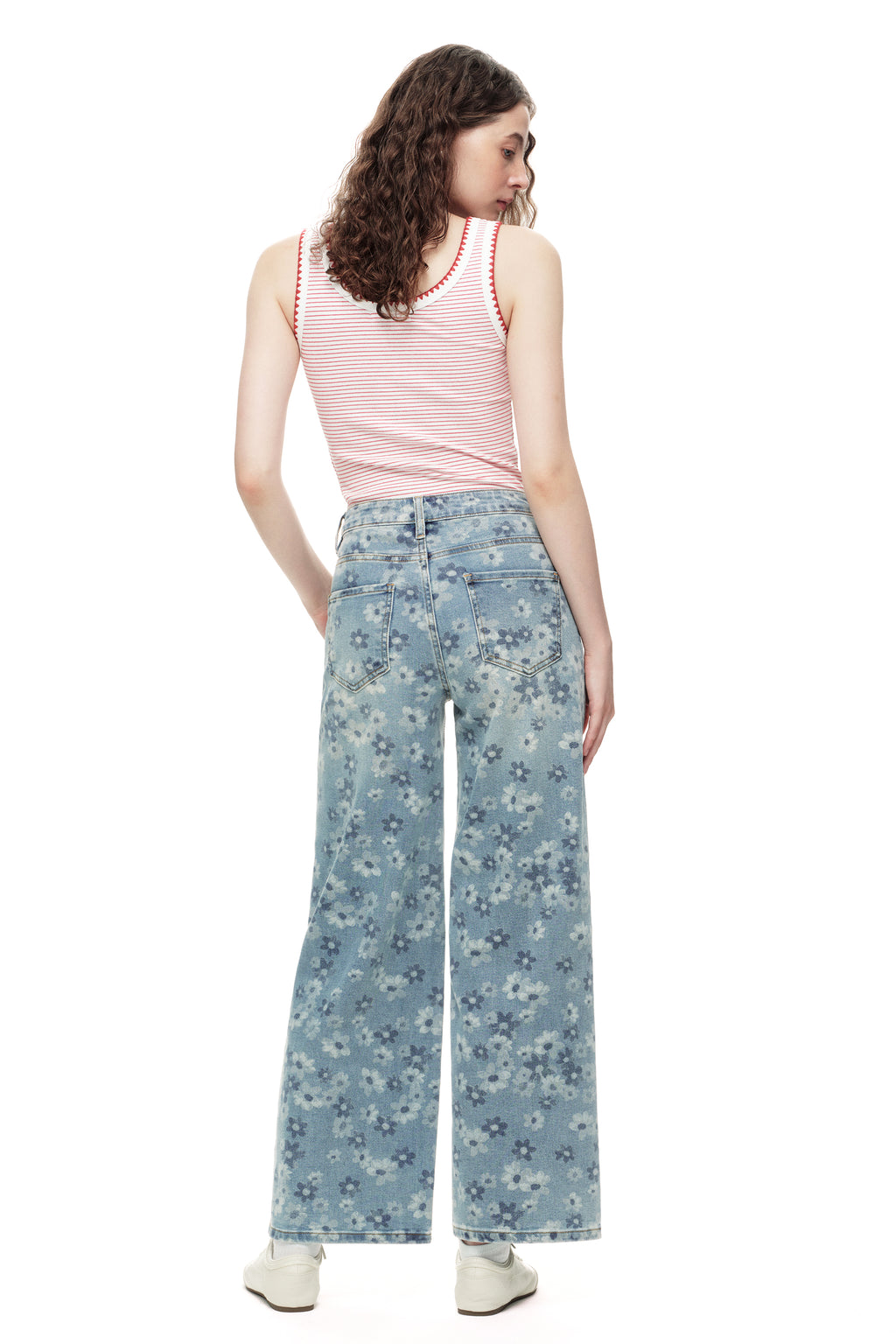 ONESO Chic High Rise Wide Leg Jeans