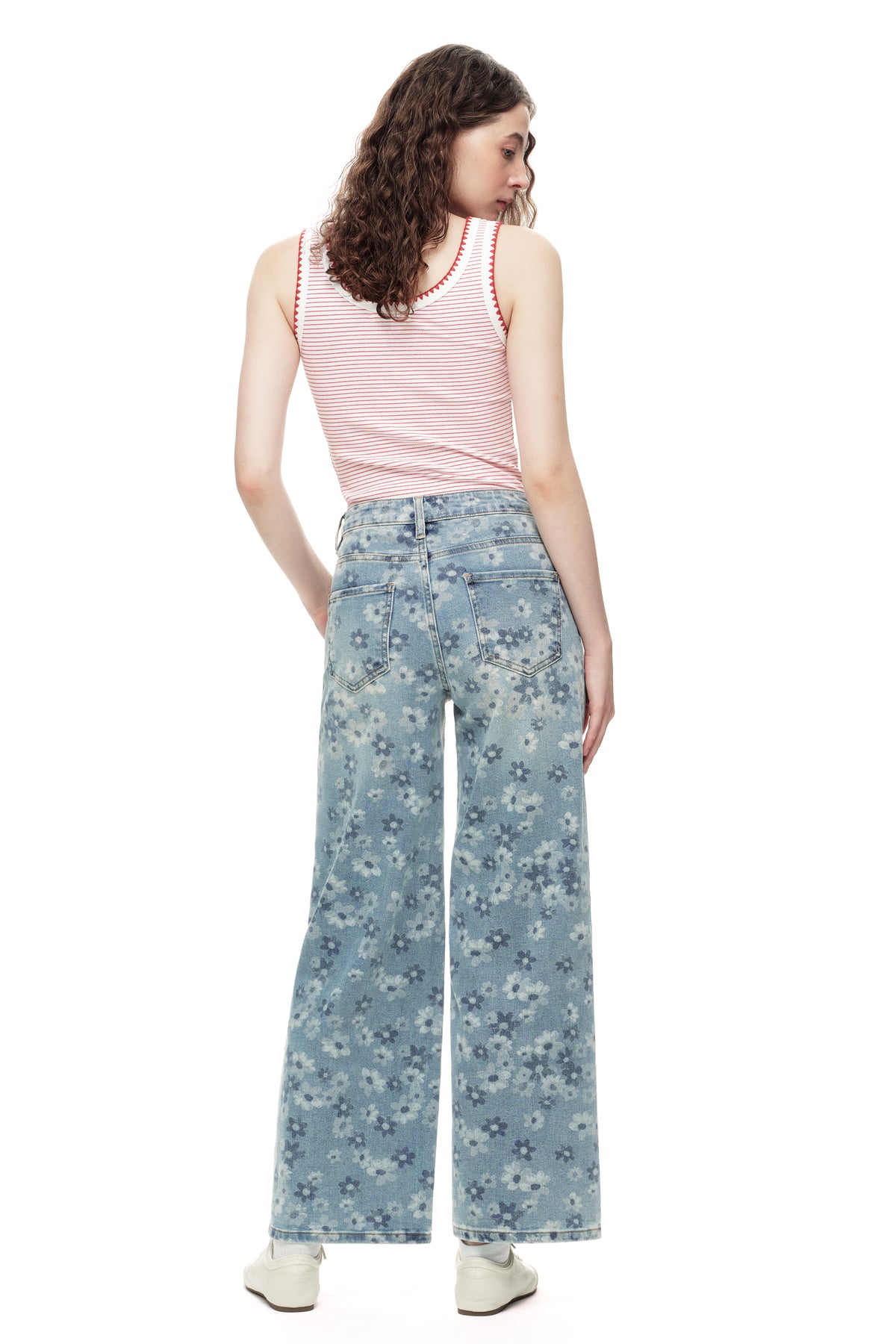 ONESO Chic High Rise Wide Leg Jeans