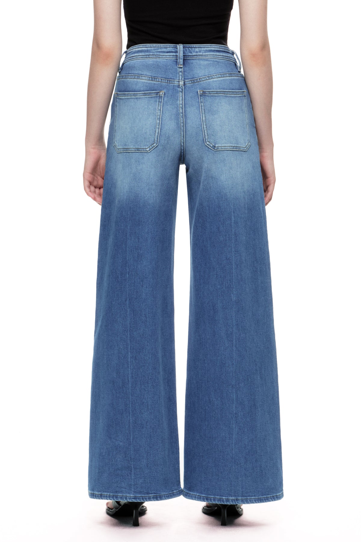 ONESO Boho High Rise Wide Leg Jeans