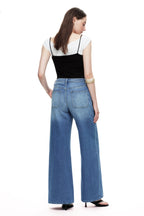 ONESO Boho High Rise Wide Leg Jeans