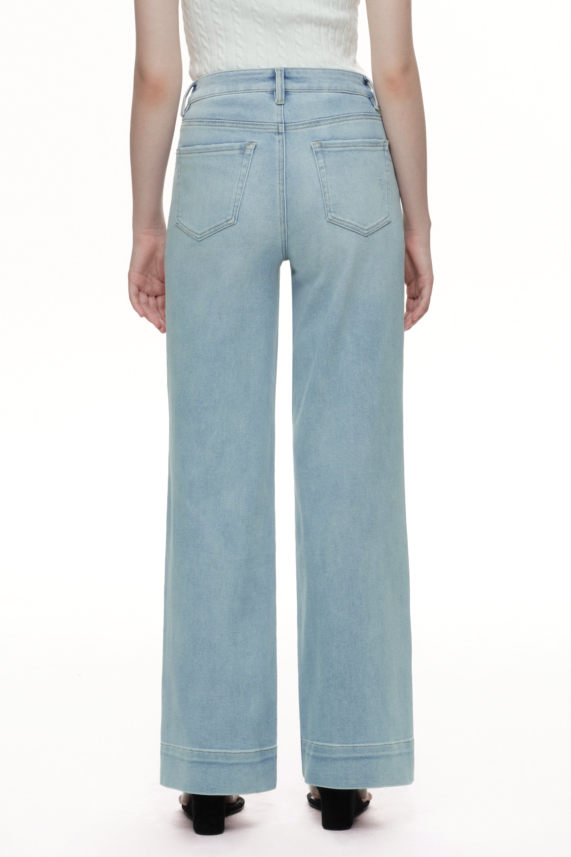 ONESO Chic High Rise Wide Leg Jeans