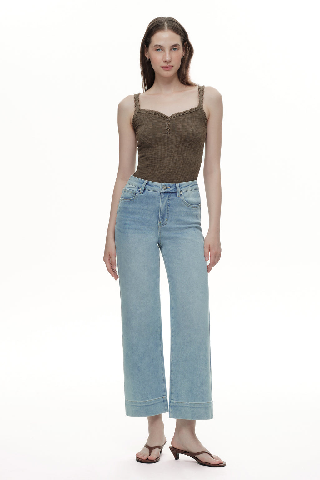 ONESO Modern High Rise Wide Leg Jeans