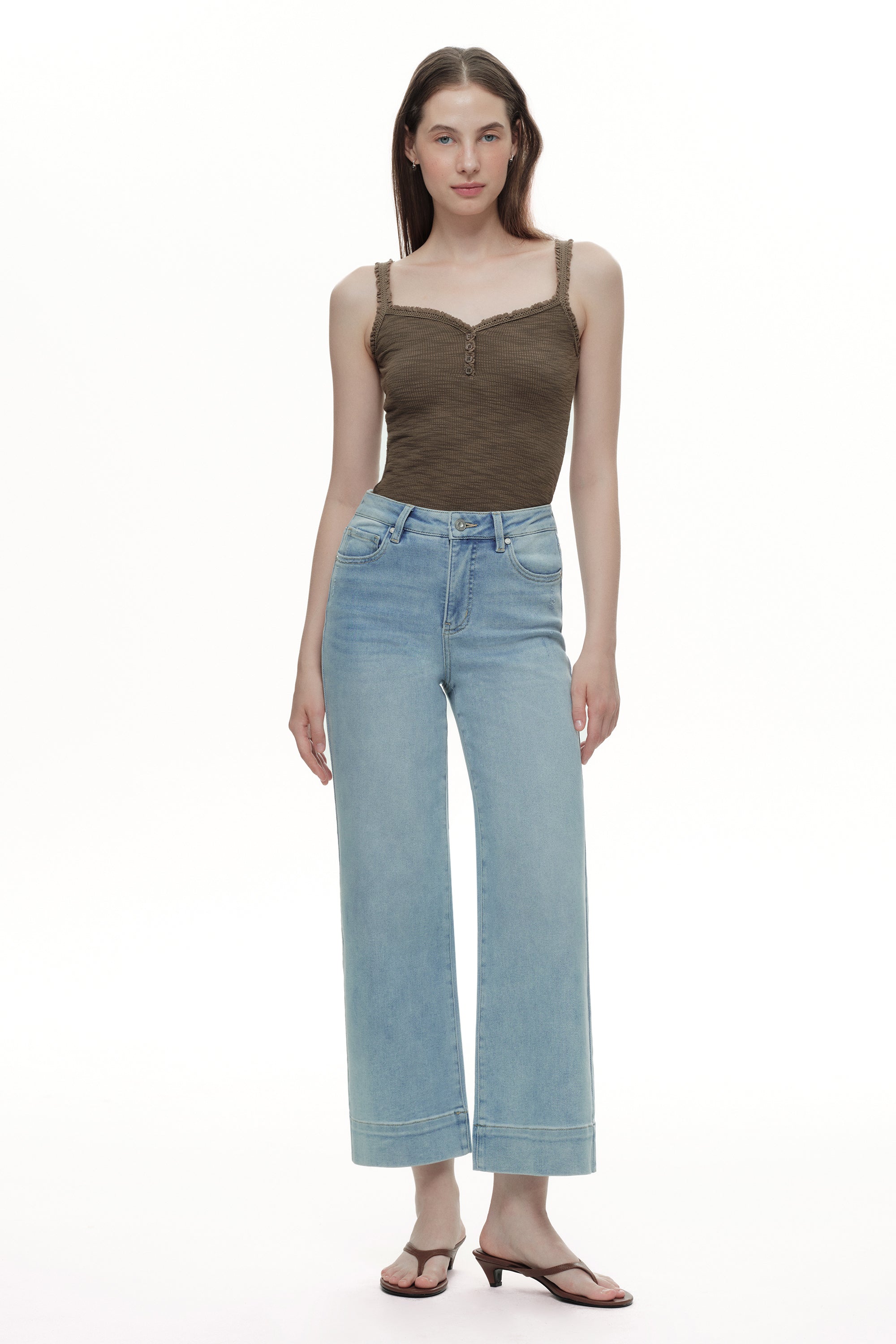 ONESO Modern High Rise Wide Leg Jeans