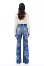 ONESO Bohemian Super High Rise Wide Leg Jeans
