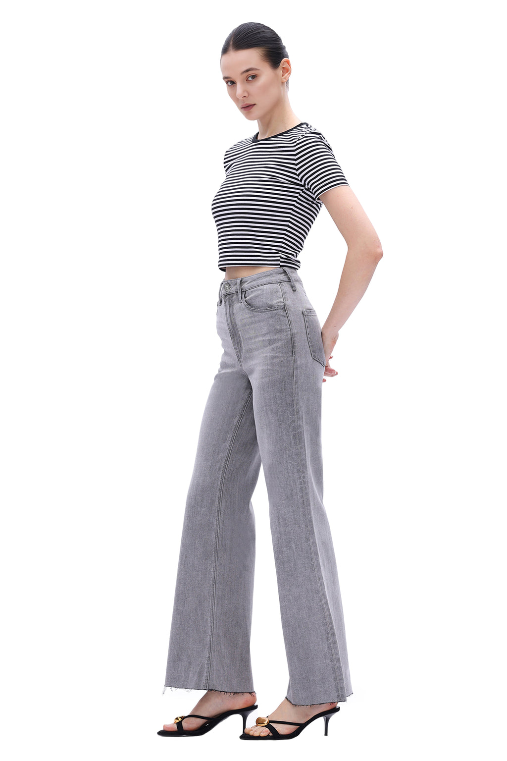 ONESO Vintage Super High Rise Wide Leg Jeans