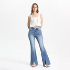 ONESO High Rise Flare Denim Jeans