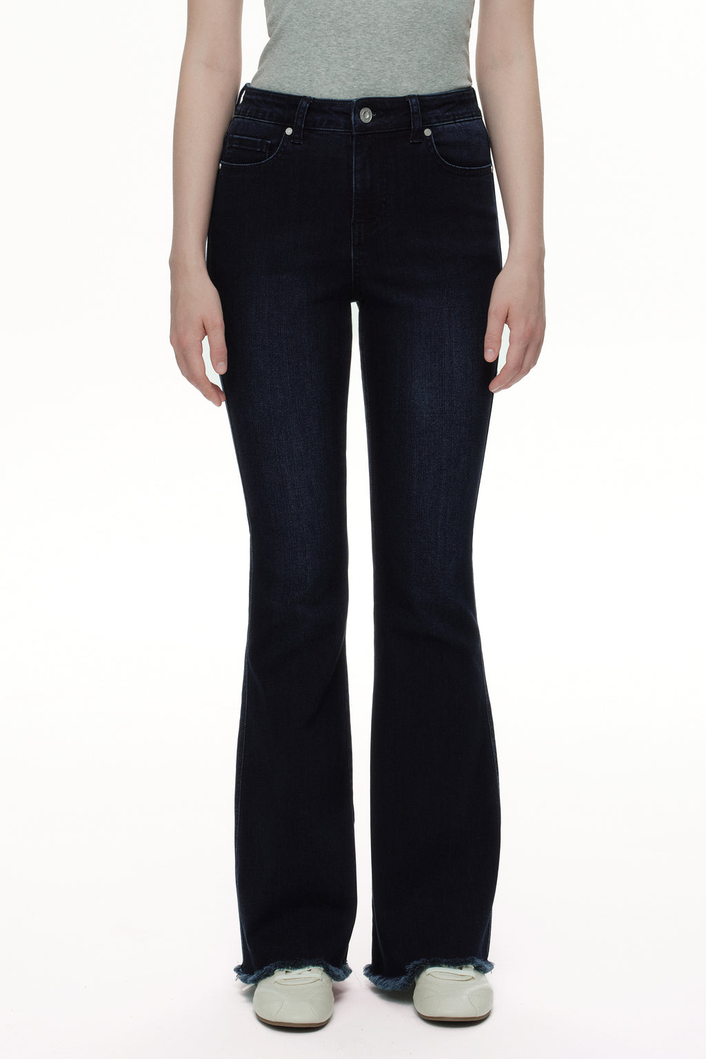 ONESO Sophisticated Mid Rise Flare Jeans