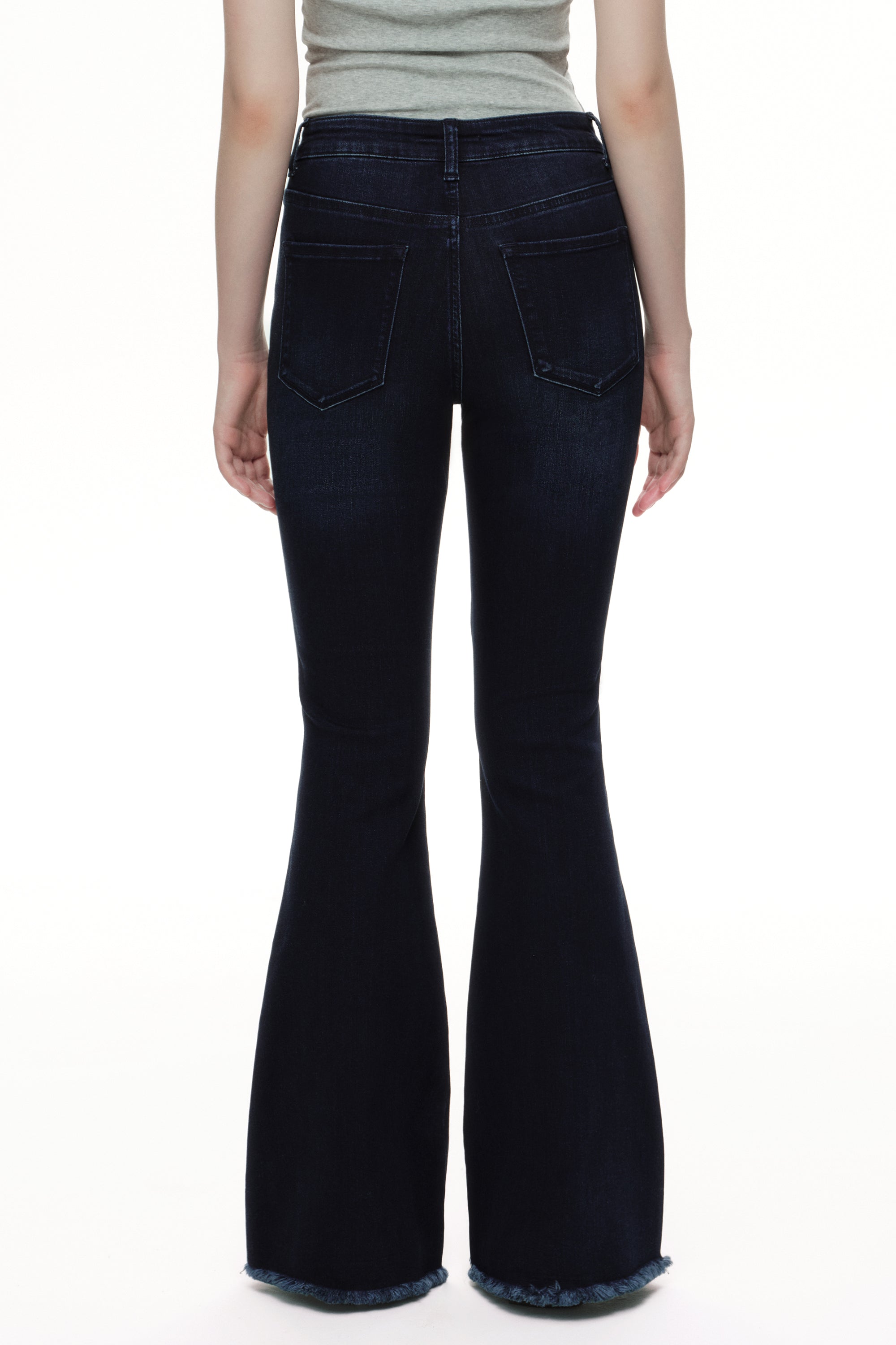ONESO Sophisticated Mid Rise Flare Jeans
