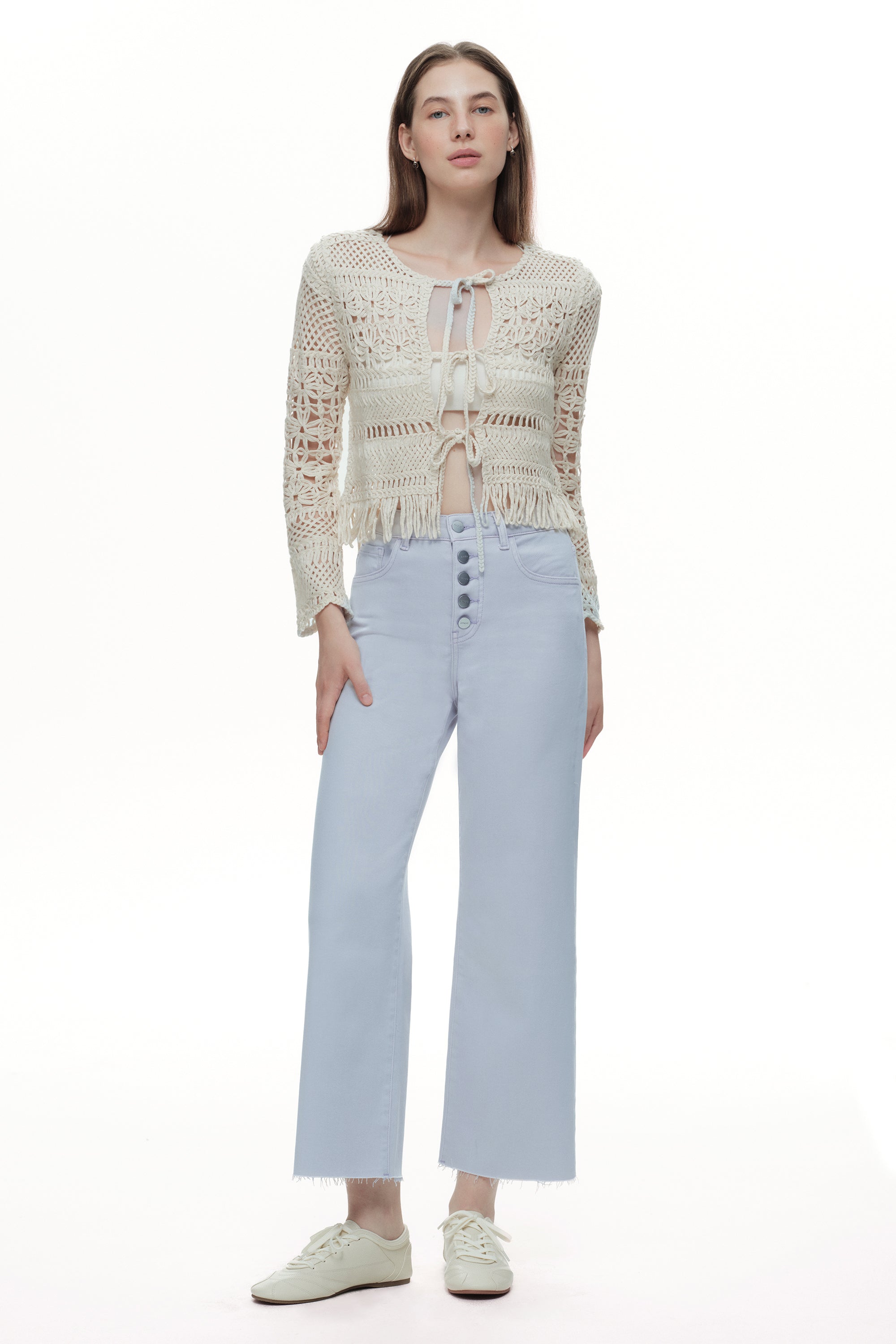 ONESO Chic High Rise Wide Leg Jeans