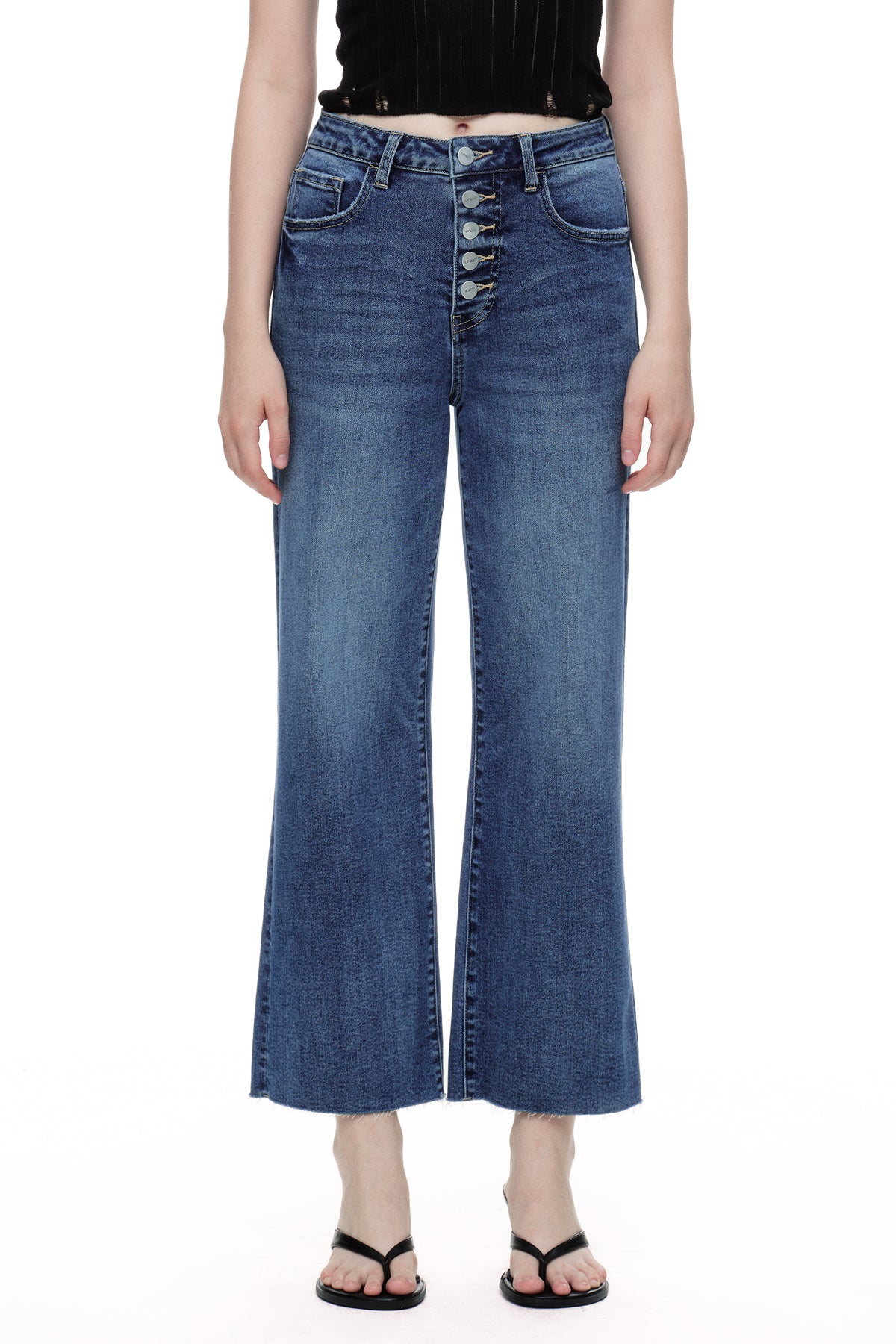 ONESO Chic High Rise Wide Leg Jeans