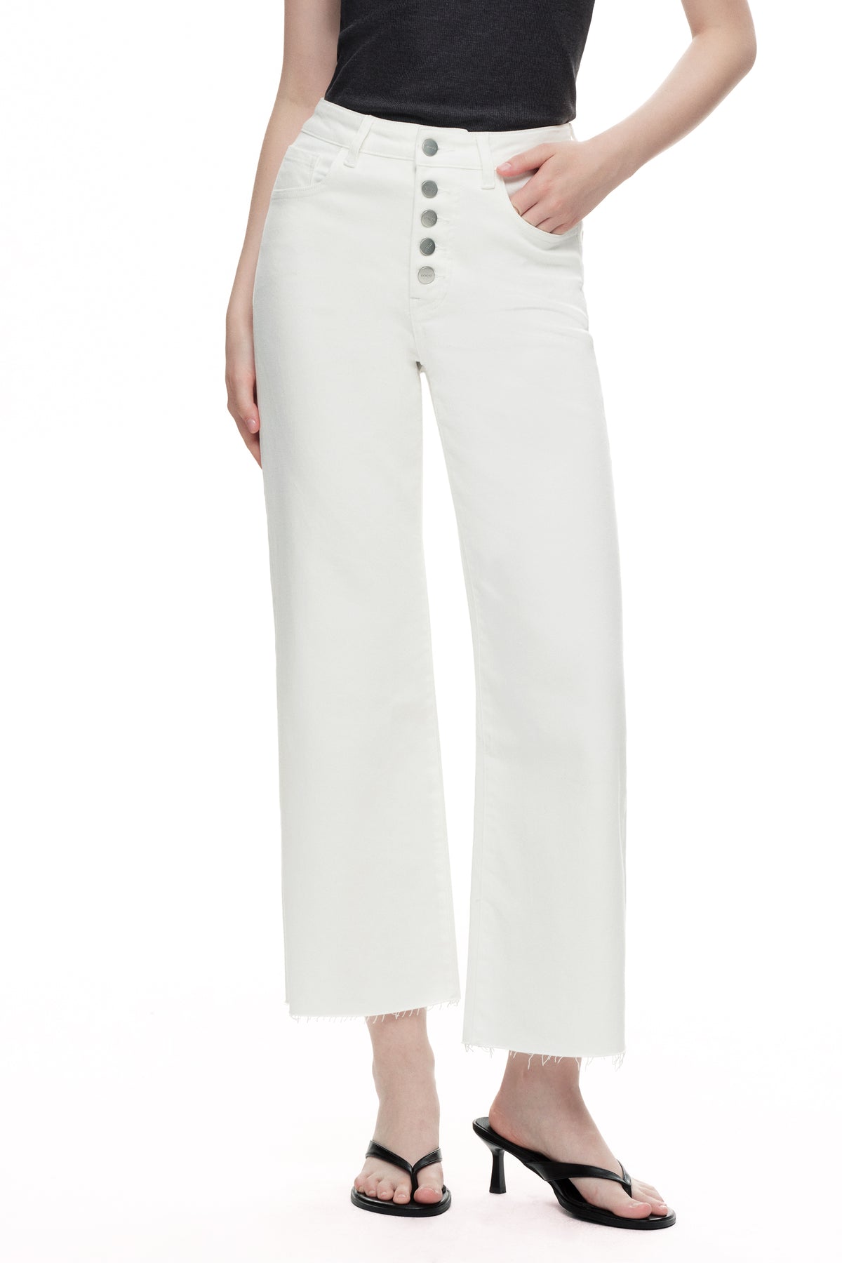 ONESO Chic High Rise Wide Leg Jeans