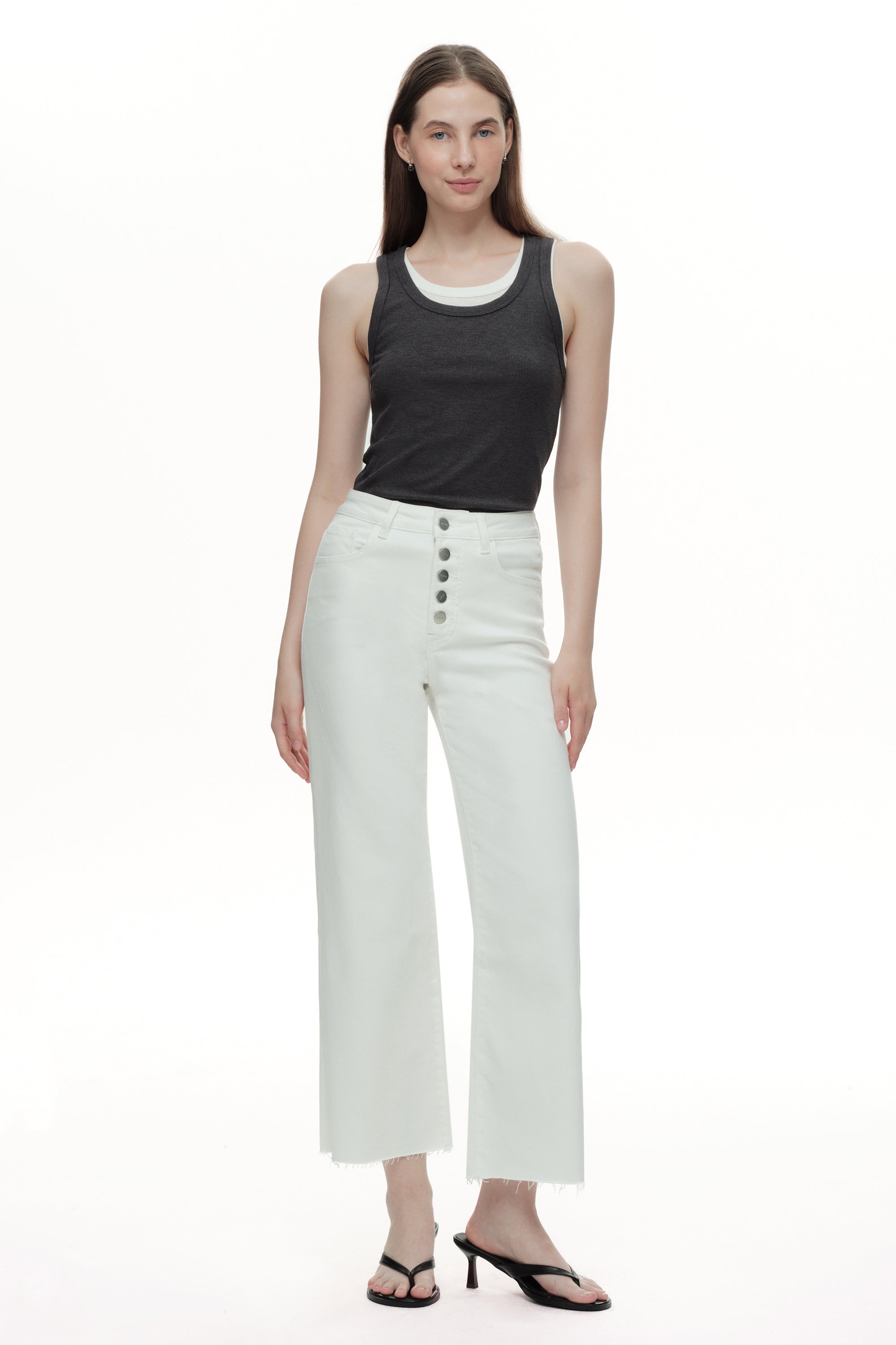 ONESO Chic High Rise Wide Leg Jeans