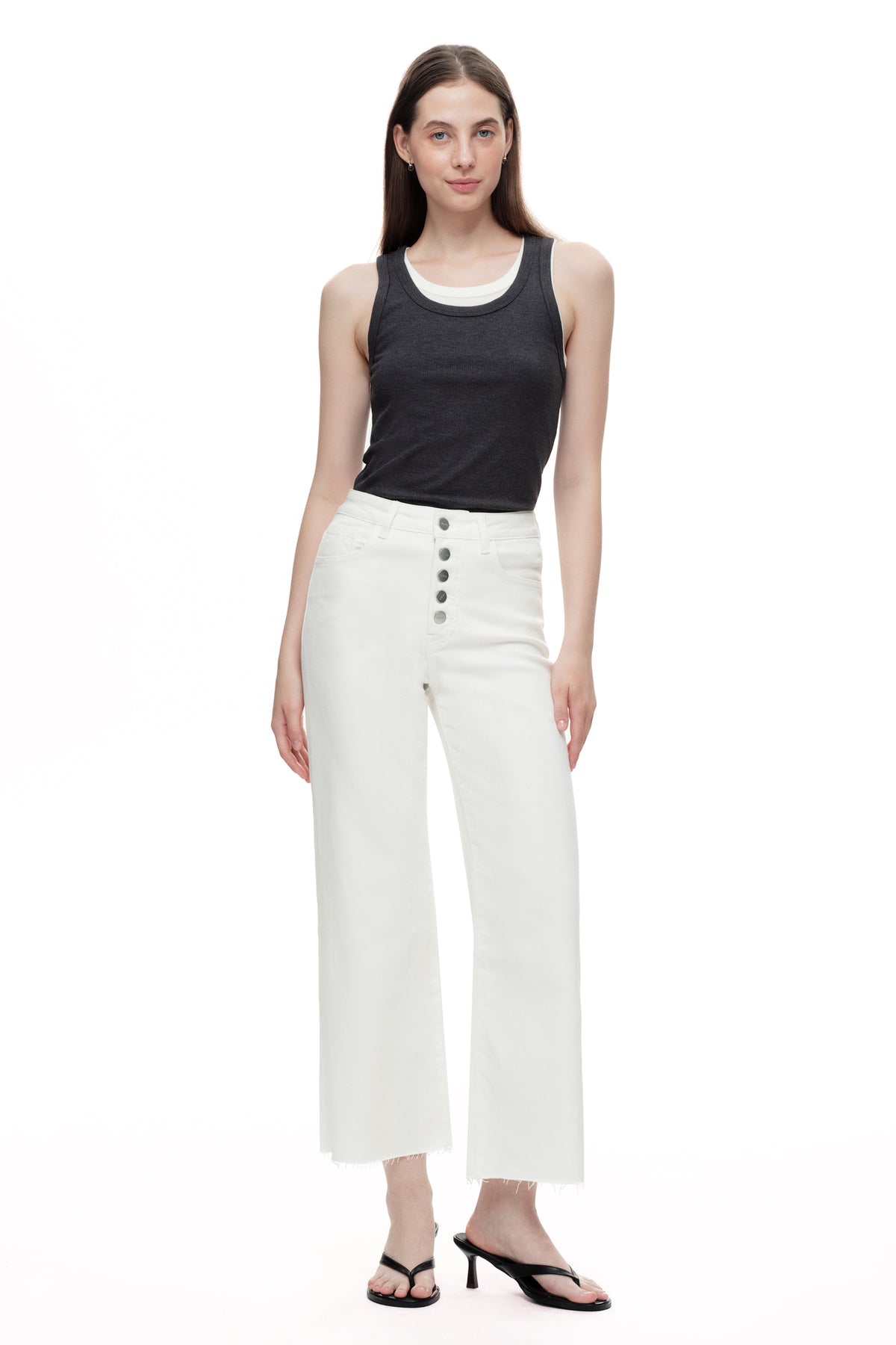 ONESO Chic High Rise Wide Leg Jeans