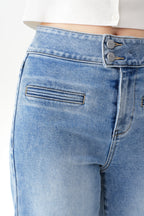 ONESO Chic High Rise Wide Leg Denim Jeans