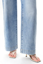 ONESO Chic High Rise Wide Leg Denim Jeans