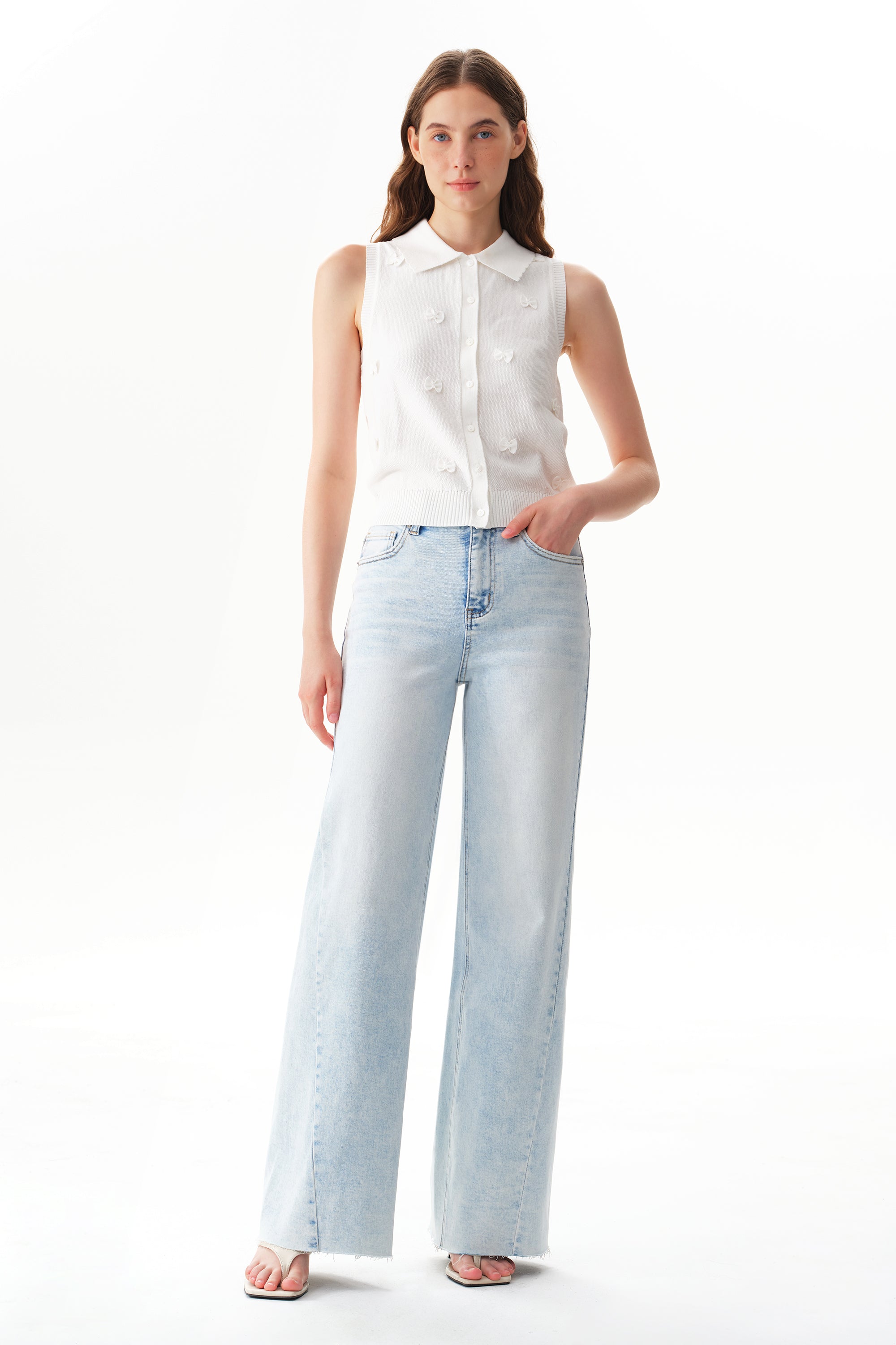 ONESO Effortless High Rise Wide Leg Jeans