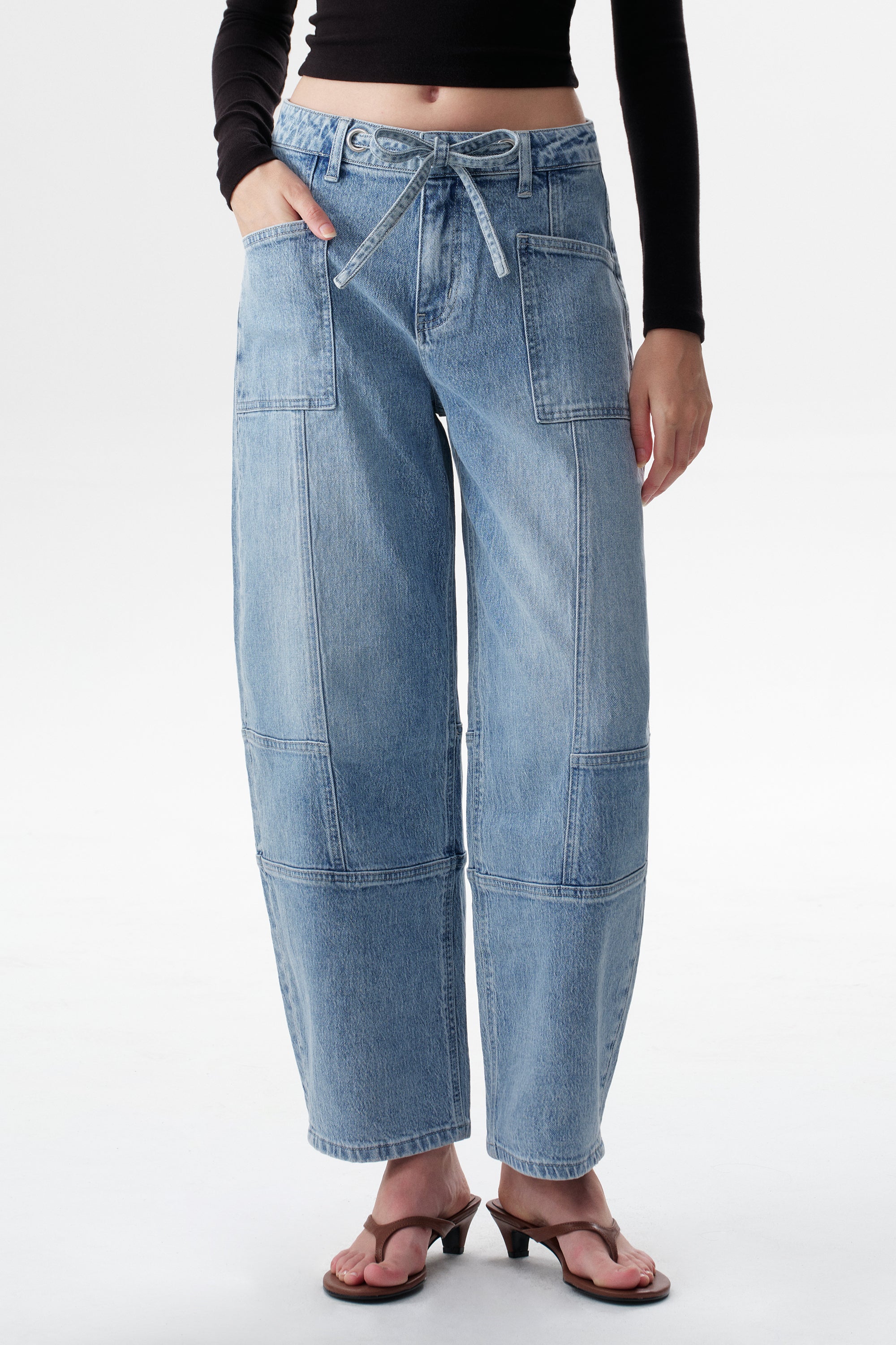 ONESO Artisan Mid Rise Barrel Jeans
