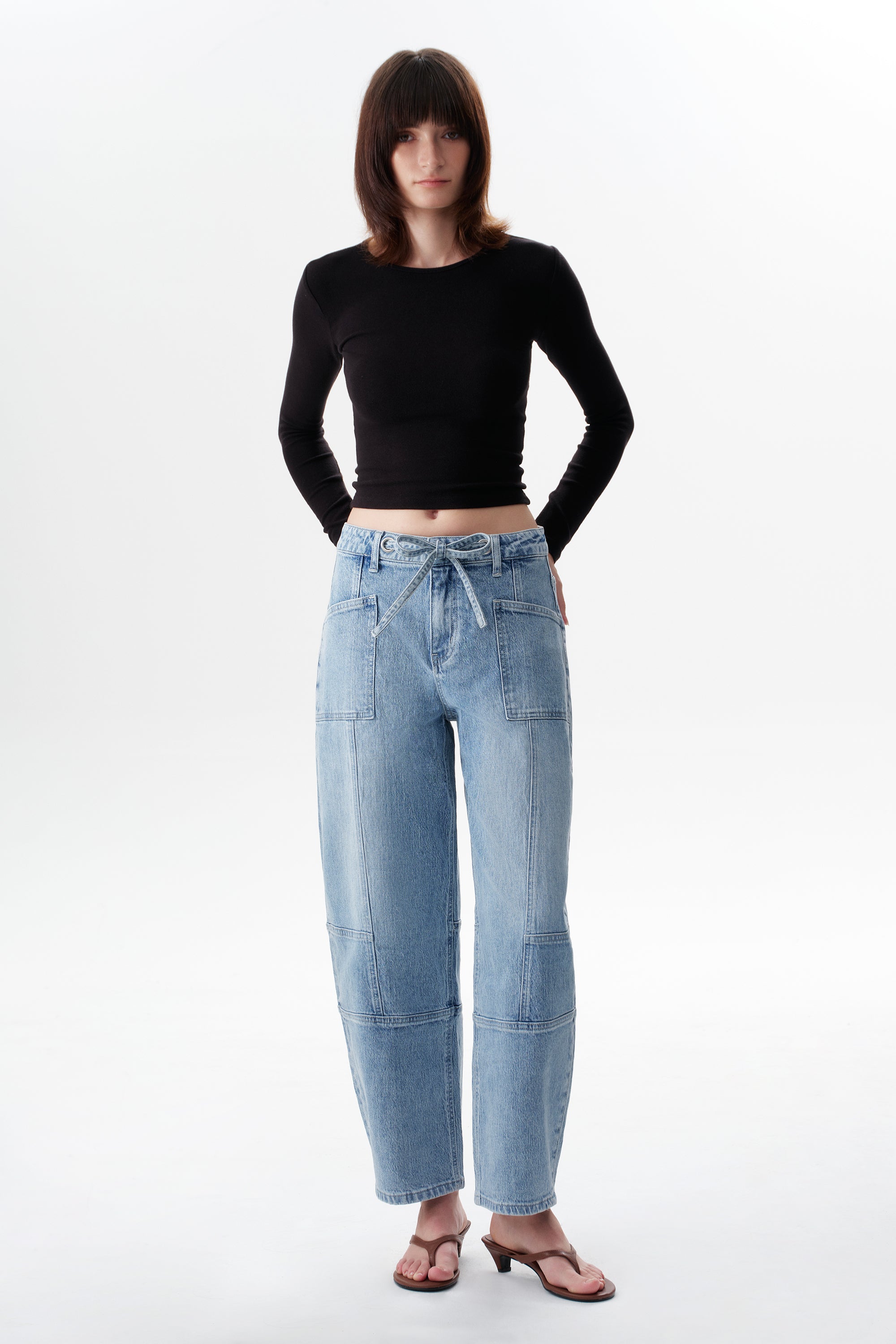 ONESO Artisan Mid Rise Barrel Jeans
