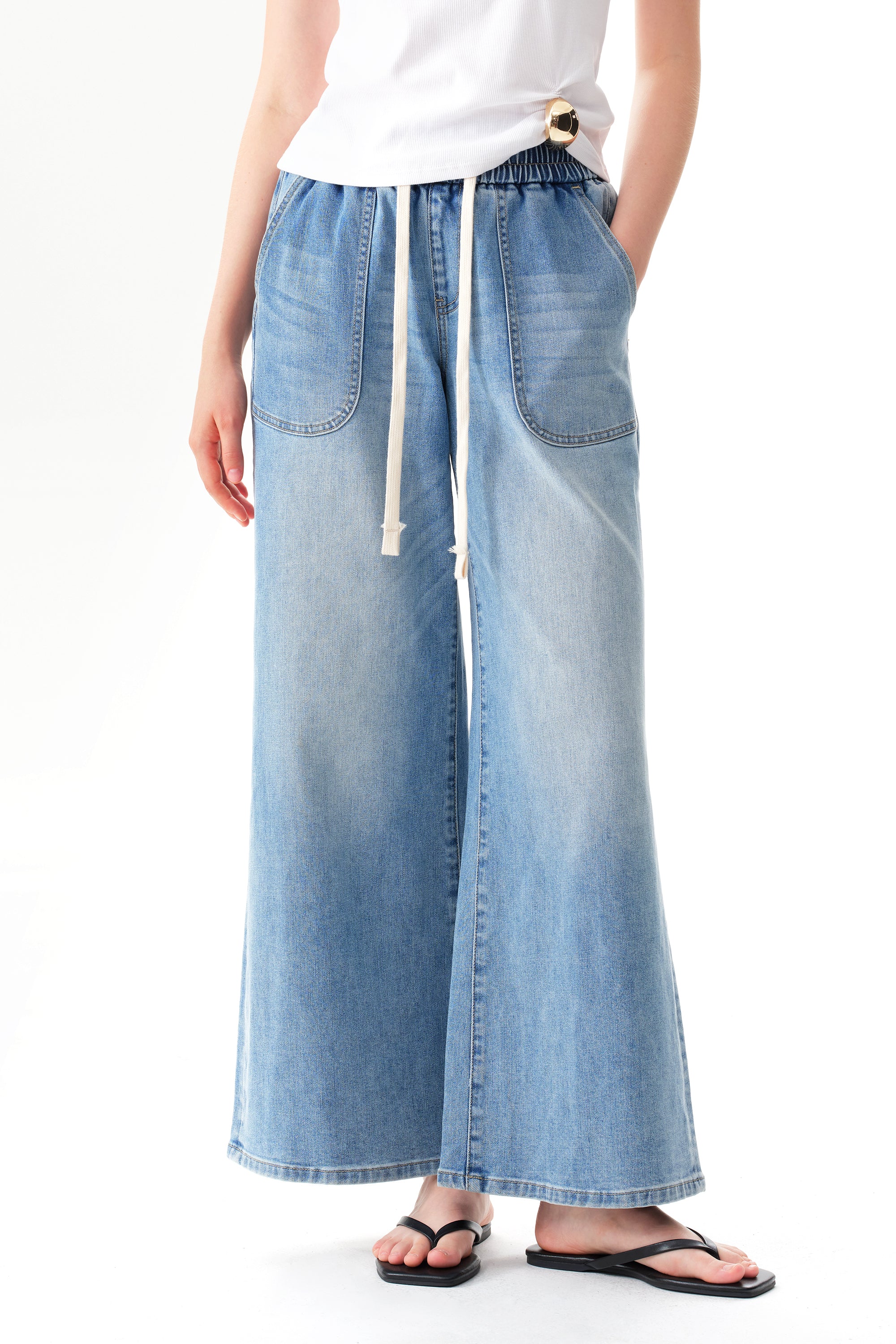 ONESO Vintage High Rise Wide Leg Jeans