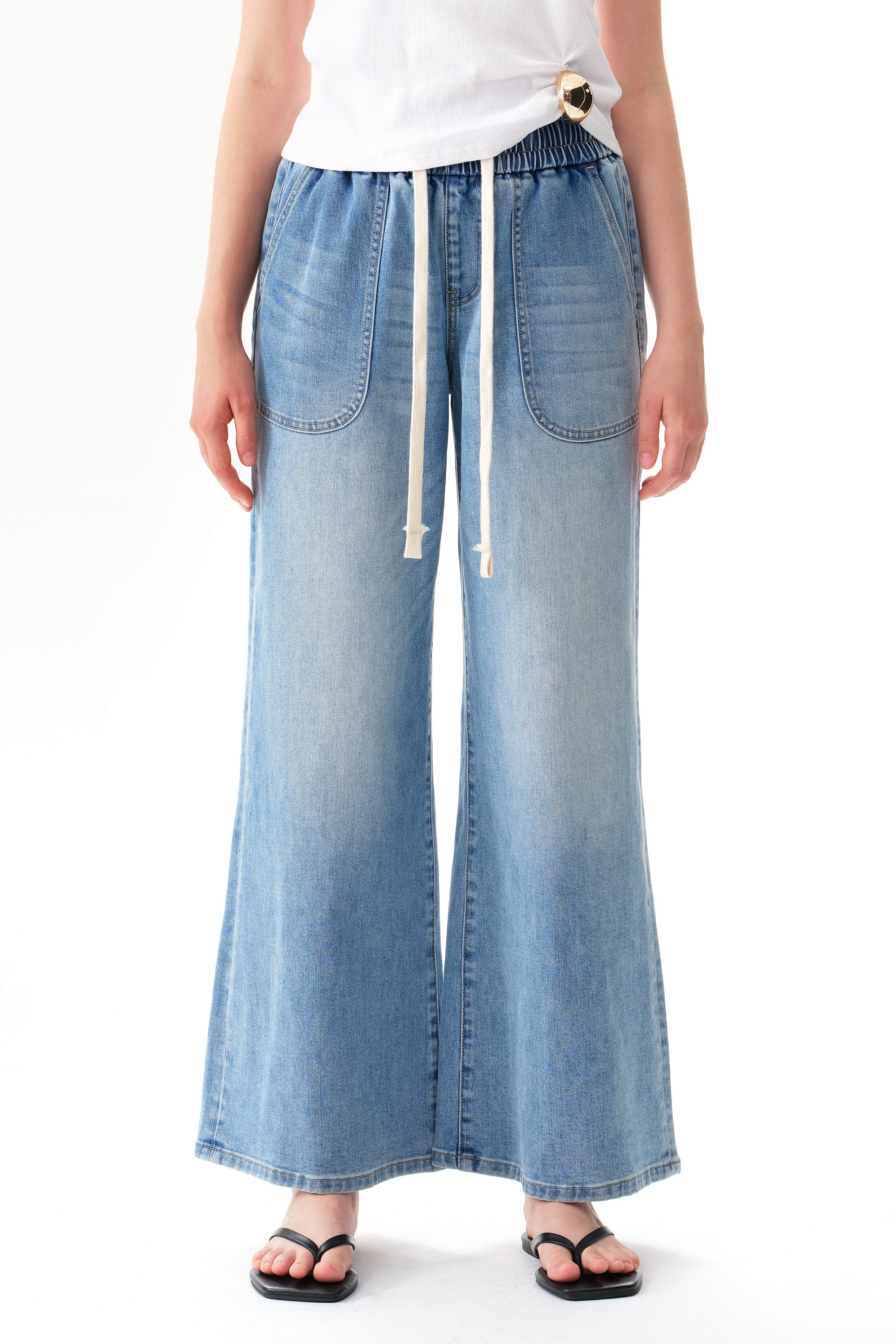 ONESO Vintage High Rise Wide Leg Jeans