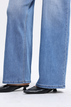 Vintage-Inspired Mid Rise Wide Leg Jeans